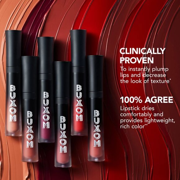 BUXOM FULL-ON PLUMPING LIQUID MATTE LIPSTICK ~ DOLLY DIVA (MAUVE) 3.5ml NIB/Seal - Picture 12 of 16